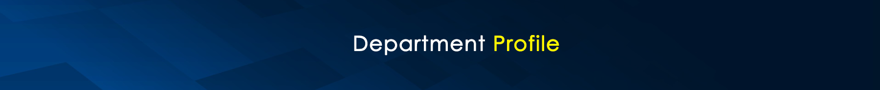 Department Profile Banner